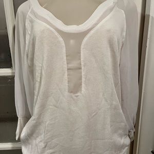 French connection new xs white top